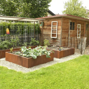 Cortenstahl Hochbeet